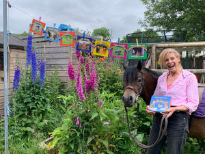 Rainbow and her Farmyard Friends on the washing line!