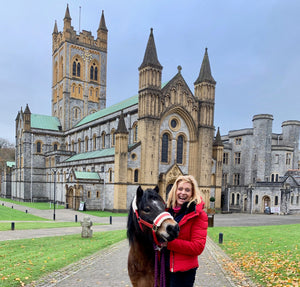 Tracey and Rainbow the Dartmoor Pony book signing at Buckfast Abbey