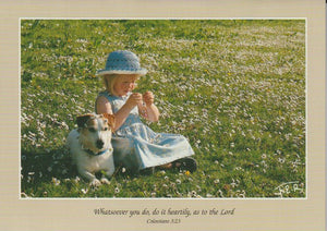 S059 - Daisy Chains - Scripture Card - Rectangle