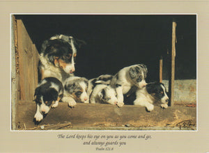 S006 - Puppy Love - Scripture Card - Rectangle