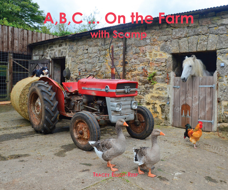B34 - A,B,C ... On the Farm with Scamp - NEW - Flexi-cover Book